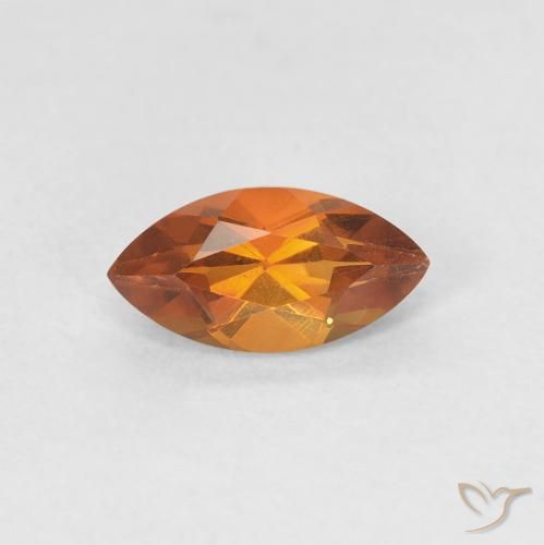 0.56ct طبيعي برتقالى غامق سيترين, ماركيز, VVS-VS
