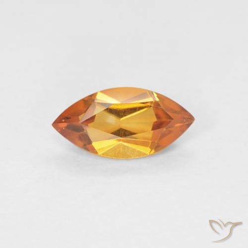 0.51ct طبيعي برتقالى متوسط سيترين, ماركيز, VVS