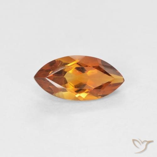 0.57ct طبيعي بنى برتقالى سيترين, ماركيز, VVS
