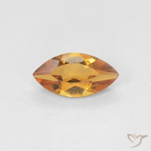 0.57ct طبيعي بنى برتقالى سيترين, ماركيز, VVS