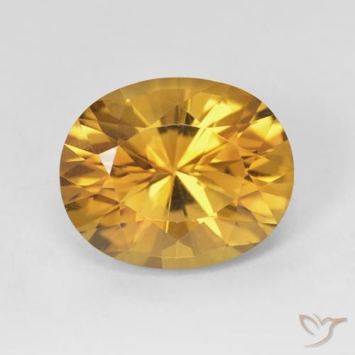 4.80ct طبيعي برتقالى ذهبة سيترين, بيضوي, VVS