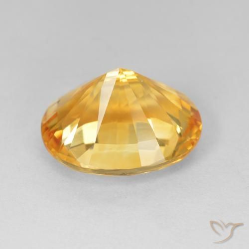 سيترين Medium Dark-Golden طبيعي، بيضوي، 4.50 قيراط، VVS