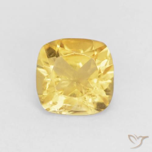 0.53ct طبيعي ذهبى متوسط سيترين, وسادة, قليلا جدا