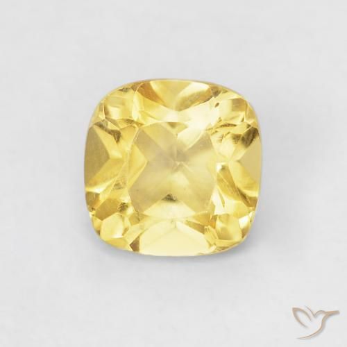 0.49ct طبيعي أصفر توسكانا سيترين, وسادة, VVS