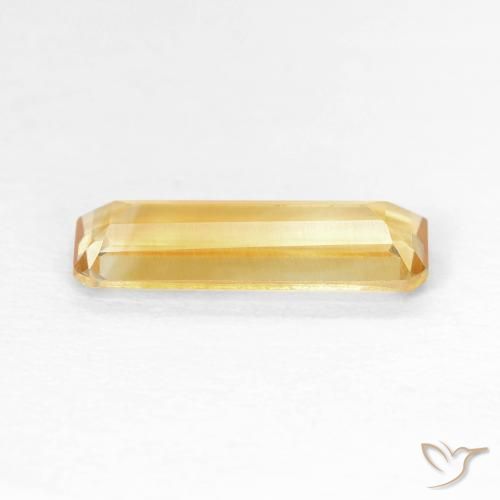 سيترين Medium Dark-Golden طبيعي، ثمانى / قصة زمرد، 1.14 قيراط، VVS-VS