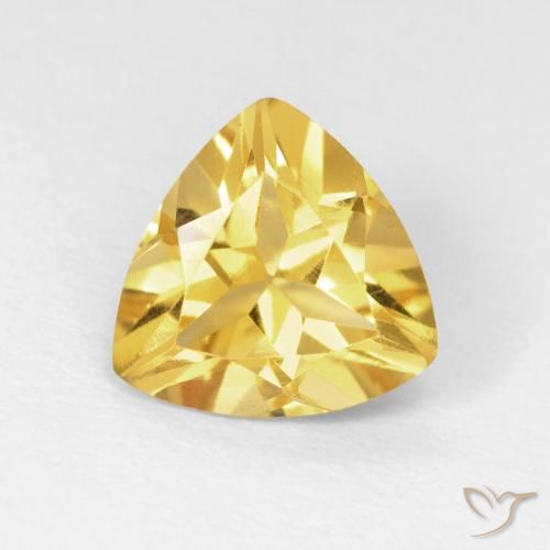 1.45ct طبيعي ذهبى لامع سيترين, مثلثى, VVS-VS