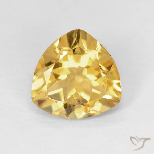 1.58ct طبيعي ذهبى ممتاز سيترين, مثلثى, VVS-VS