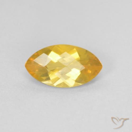 0.88ct طبيعي ذهبي سيترين, ماركيز, قليلا جدا
