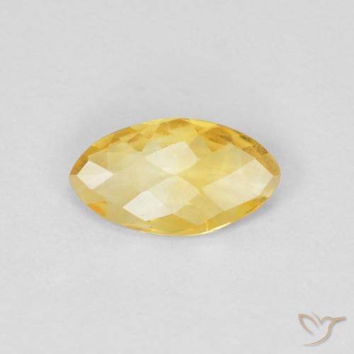 0.62ct طبيعي ذهبي سيترين, ماركيز, قليلا جدا