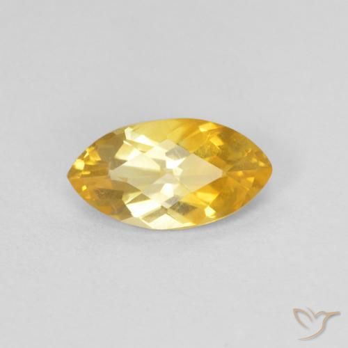 0.71ct طبيعي ذهبي سيترين, ماركيز, قليلا جدا