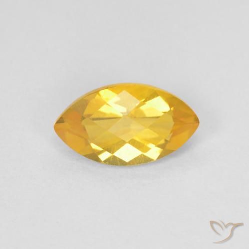 0.91ct طبيعي ذهبى لامع سيترين, ماركيز, قليلا جدا