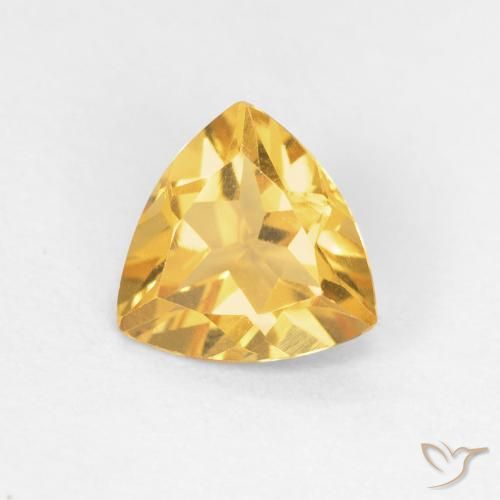 1.03ct طبيعي ذهبى لامع سيترين, مثلثى, VVS