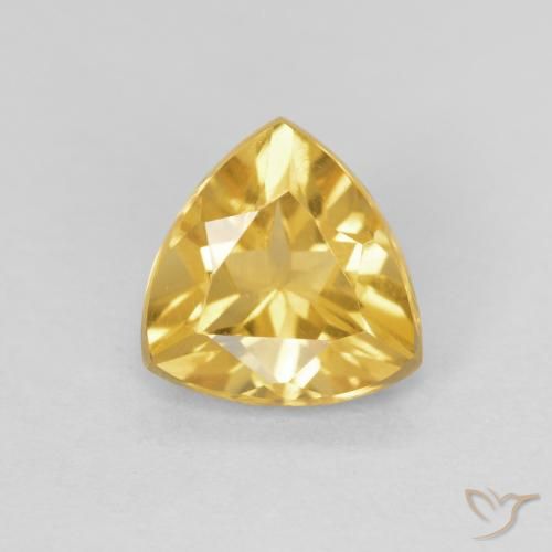 0.88ct طبيعي ذهبي سيترين, مثلثى, VVS-VS