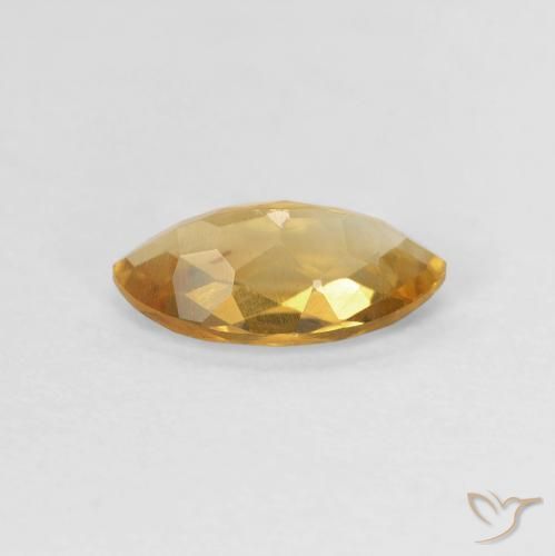 سيترين Medium Light-Golden طبيعي، ماركيز، 0.87 قيراط، VVS-VS