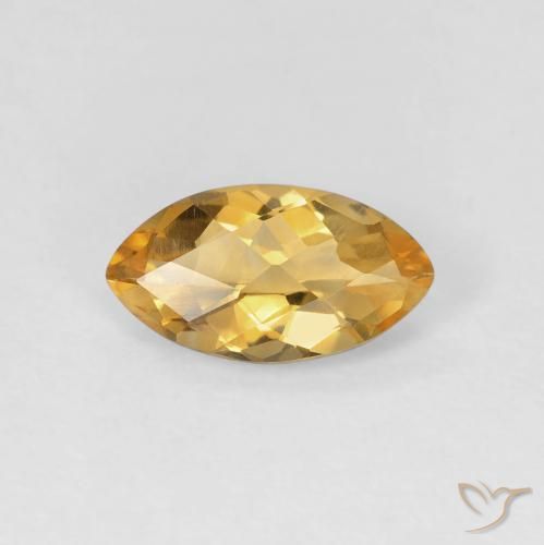 0.82ct طبيعي برتقالى ذهبة سيترين, ماركيز, VVS-VS