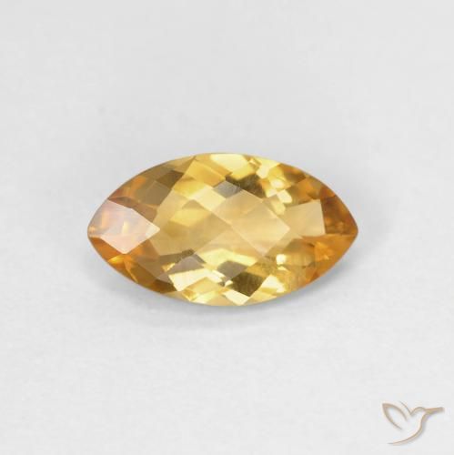 0.78ct طبيعي Medium Light-Golden سيترين, ماركيز, VVS-VS
