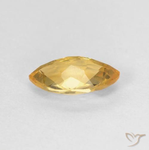 سيترين Medium Light-Golden طبيعي، ماركيز، 0.90 قيراط، VVS-VS