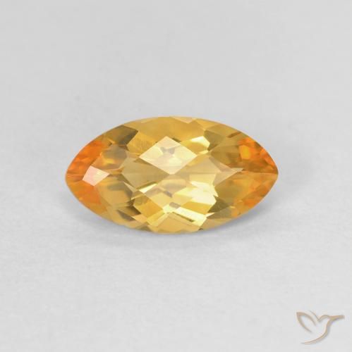 سيترين Medium Light-Golden طبيعي، ماركيز، 0.89 قيراط، VVS-VS