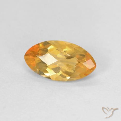 سيترين Medium Light-Golden طبيعي، ماركيز، 0.89 قيراط، VVS-VS