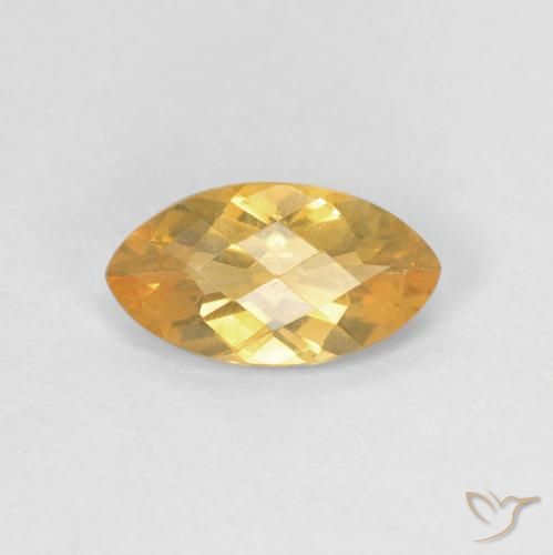 0.85ct طبيعي برتقالى متوسط سيترين, ماركيز, VVS-VS
