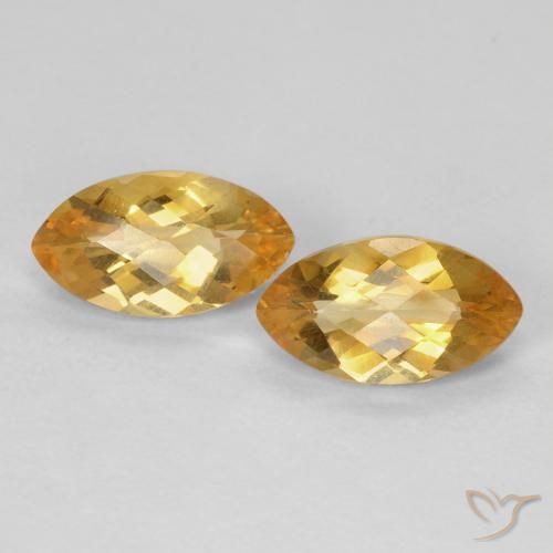 1.80ctw طبيعي Medium Light Orange-Gold سيترين, ماركيز, قليلا جدا