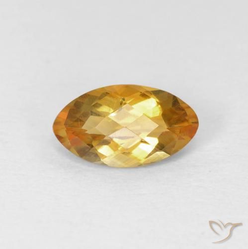 0.92ct طبيعي برتقالى ذهبة سيترين, ماركيز, VVS-VS