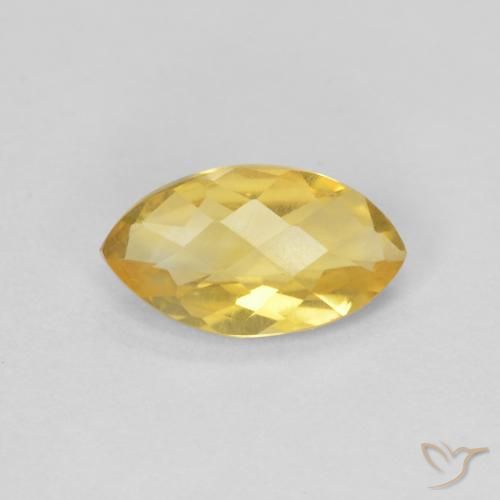 0.81ct طبيعي برتقالى ذهبة سيترين, ماركيز, قليلا جدا