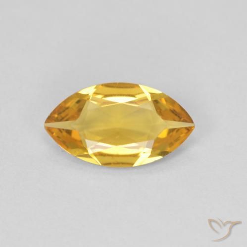 0.65ct طبيعي ذهبي سيترين, ماركيز, VVS-VS