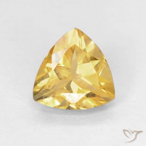 0.94ct طبيعي ذهبى متوسط سيترين, مثلثى, VVS