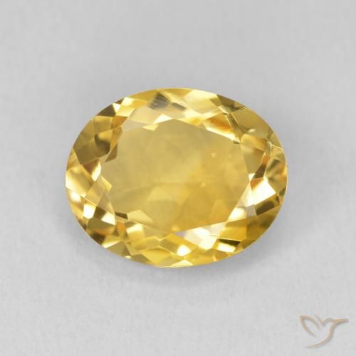 3.23ct طبيعي ذهبي سيترين, بيضوي, قليلا جدا