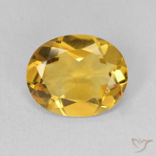 2.69ct طبيعي ذهبي سيترين, بيضوي, VVS-VS