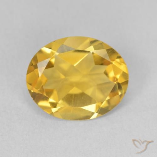2.95ct طبيعي ذهبى متوسط سيترين, بيضوي, VVS-VS