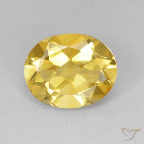 3.21ct طبيعي ذهبى متوسط سيترين, بيضوي, VVS-VS