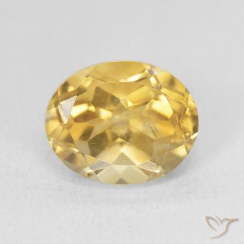 3.99ct طبيعي ذهبى متوسط سيترين, بيضوي, VVS