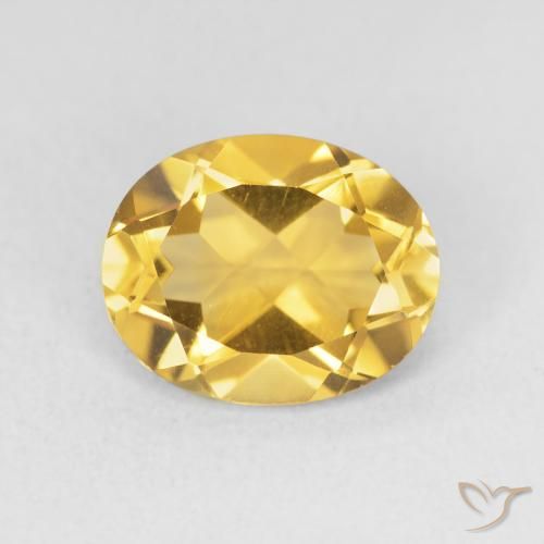 3.15ct طبيعي ذهبي سيترين, بيضوي, VVS