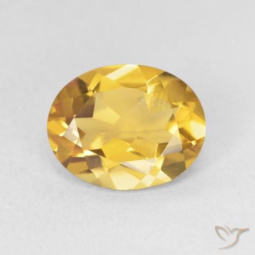 3.02ct طبيعي ذهبي سيترين, بيضوي, VVS