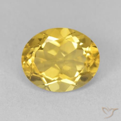 3.32ct طبيعي برتقالى ذهبة سيترين, بيضوي, VVS-VS