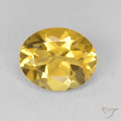 3.39ct طبيعي ذهبى غامق سيترين, بيضوي, VVS-VS
