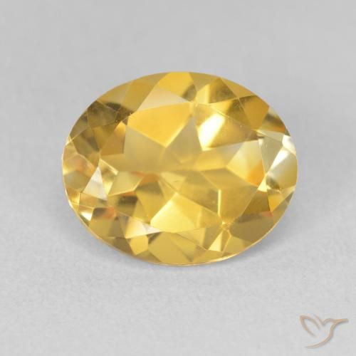 3.51ct طبيعي برتقالى ذهبة سيترين, بيضوي, VVS