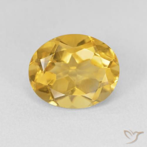 3.32ct طبيعي برتقالى ذهبة سيترين, بيضوي, VVS-VS