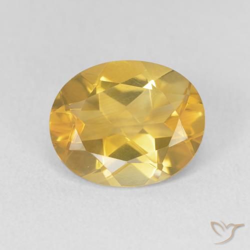 3.11ct طبيعي ذهبي سيترين, بيضوي, VVS-VS
