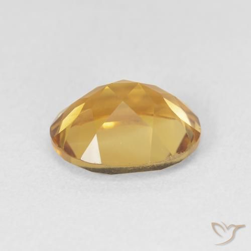 سيترين Medium Dark-Golden طبيعي، بيضوي، 3.20 قيراط، VVS-VS