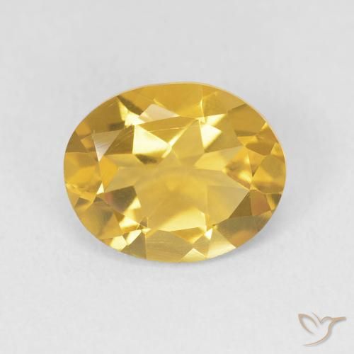 3.05ct طبيعي ذهبى متوسط سيترين, بيضوي, VVS-VS