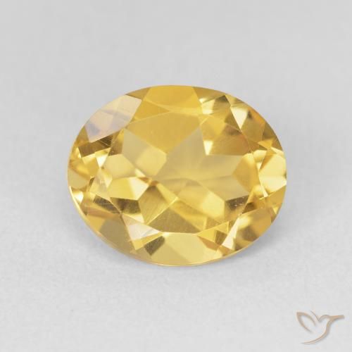 3.52ct طبيعي ذهبى غامق سيترين, بيضوي, VVS-VS