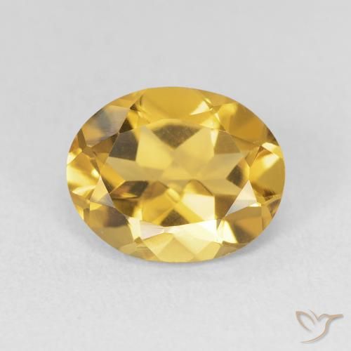 3.11ct طبيعي ذهبي سيترين, بيضوي, VVS-VS