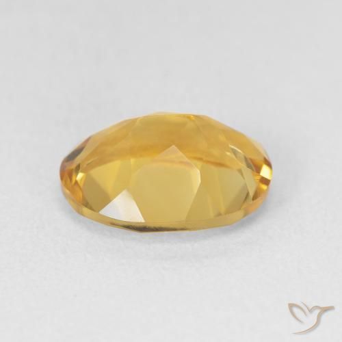 سيترين Medium Light-Golden طبيعي، بيضوي، 3.23 قيراط، VVS-VS