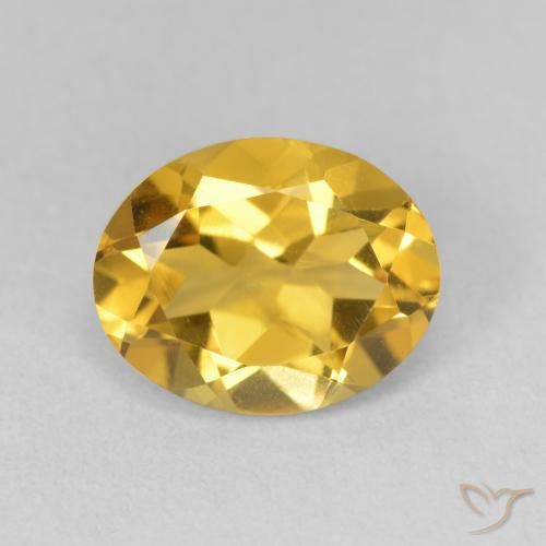 3.03ct طبيعي ذهبي سيترين, بيضوي, VVS-VS