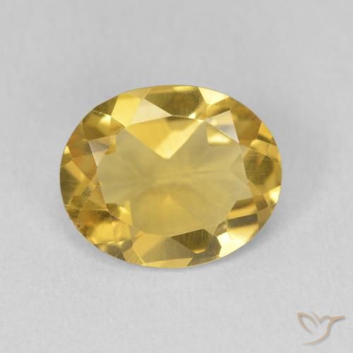 2.44ct طبيعي ذهبى متوسط سيترين, بيضوي, VVS-VS