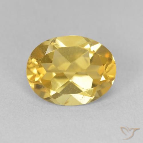 2.87ct طبيعي برتقالى ذهبة سيترين, بيضوي, VVS-VS