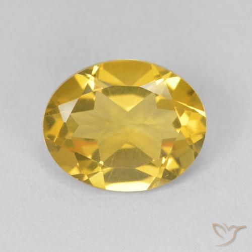 3.02ct طبيعي ذهبى متوسط سيترين, بيضوي, VVS-VS